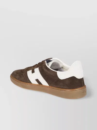 HOGAN RUBBER SOLE SUEDE FINISH SNEAKERS