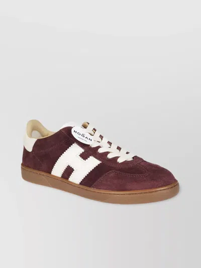 Hogan Rubber Sole Suede Upper Sneakers