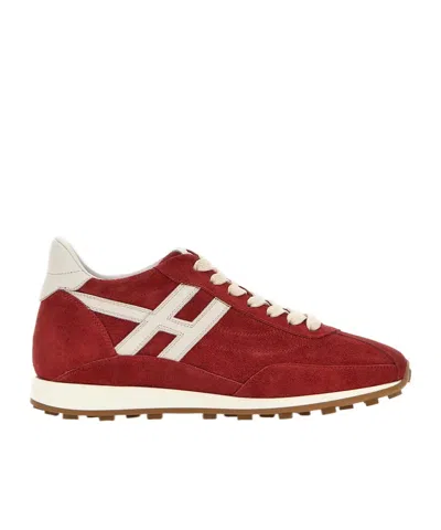 Hogan Runner Logo Sneakers In Red