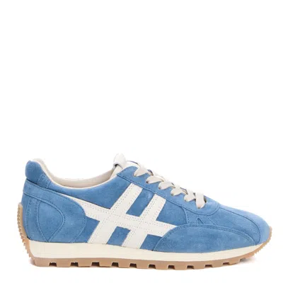 Hogan Running 86r Suede Sky Sneakers In Blue