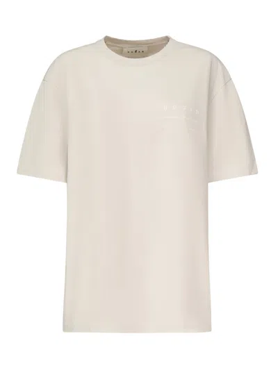 Hogan Sand Cotton T Shirt In Neutral