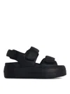 Hogan Chunky Platform Sandals With Adjustable Straps In Black
