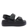 Hogan H680 Leather Sandals In Black
