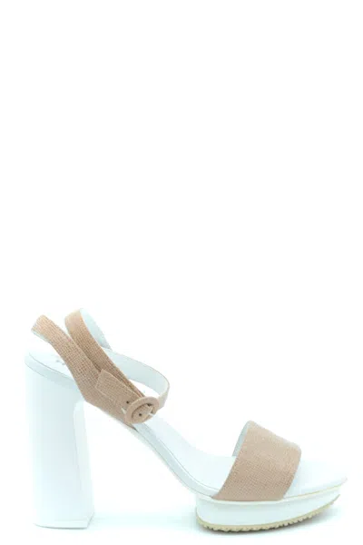 Hogan Sandals Beige In Neutral