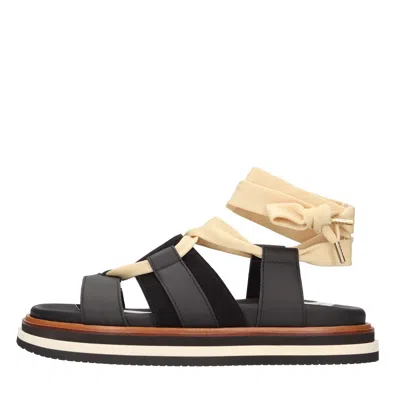 Hogan Sandals Black In Nero Neri E Grigi