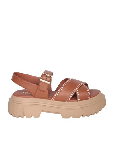 Hogan Sandals In Brown