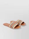 Hogan Sandals With Flat Sole And Striped Pattern