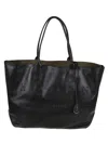 Hogan Script Address Shopping Bag In Black