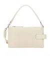 Hogan Script Bauletto Leather Shoulder Bag In Nude