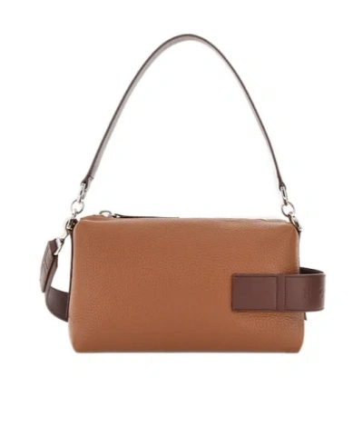 Hogan Script Bauletto Mini In Brown