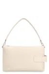 Hogan Script Bauletto Leather Shoulder Bag In Ivory