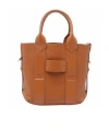 Hogan Small Leather Cross-body Handbag And Handles In Brown