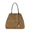 Hogan Address Suede Tote Bag