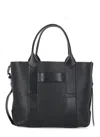 Hogan Small Leather Tote Bag Script