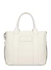 Hogan Script Shopping Bag In White