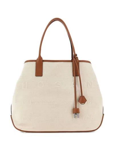 Hogan Script Medium Canvas Tote