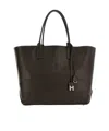 Hogan Address Shopping Media Pelle In Brown