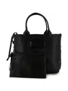 Hogan Black Script Medium Shopping Bag