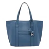 Hogan Medium Script H-charm Tote Bag In Blue