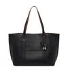 Hogan Script Shopping Bag Medium In Black