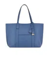 Hogan Script Shopping Bag Medium In Blue