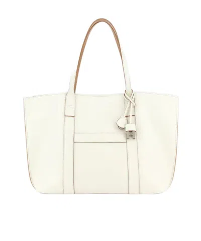 HOGAN HOGAN HANGING ACCENT SCRIPT TOP HANDLE BAG