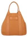 Hogan Script Shopping Bag In Neutral