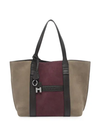 Hogan Script Shopping Bag Small In Multi