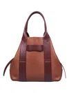 Hogan Structured Medium Shoulder Bag With Contrast Panels In White