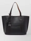 Hogan Script Small Leather Shoulder Tote Bag