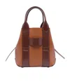 Hogan Small  Script Shopping Bag In Red