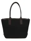 Hogan Script Tote Bag In Black