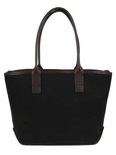 Hogan Script Tote Bag In Black