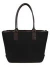 Hogan Script Tote Bag In Black