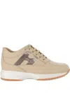 Hogan Sequin-embellished Low-top Trainers In Neutral
