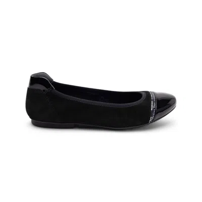 Hogan Sequinned Ballet Flats In Black