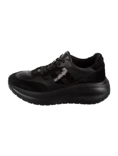 Pre-owned Hogan Sequins Graphic Print Chunky Sneakers In Black