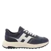 Hogan Hyperlight Lace-up Sneakers With Technical Fabric Inserts In Neutral