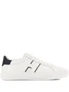 Hogan White Leather Sneakers With Logo Design And Rubber Sole In White