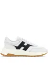 Hogan Lightweight Sneaker With Contrast Panel And Rubber Sole In Gray