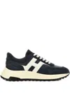 Hogan Hyperlight Lace-up Sneakers With Technical Fabric Inserts In Neutral