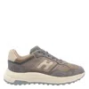 Hogan Perforated Lightweight Sneakers Rubber Sole In Gray