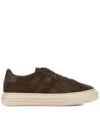 Hogan H691 Lace-up Sneakers With Suede Upper And Memory Foam Comfort In Brown