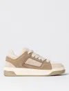 Hogan Men's Leather Sneakers, Durable Material In Beige