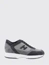 Hogan Interactive Sneakers In Suede And Smooth Leather With Technical Fabric Inserts In Multi