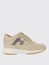Hogan Sequin-embellished Low-top Trainers In Nude