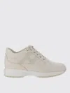 Hogan Logo-patch Low-top Sneakers In Neutral