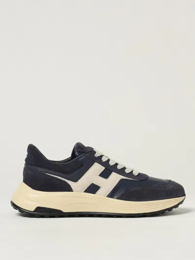 Hogan Hyperlight Suede And Nappa Leather Sneakers In Black