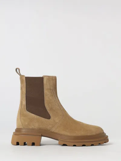 Hogan H674 Chelsea Boots In Nude
