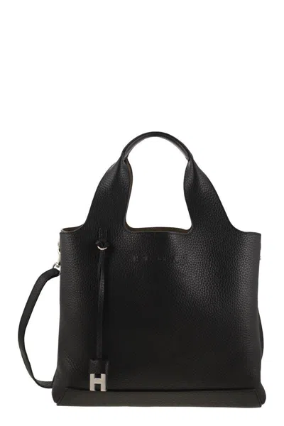 HOGAN HOGAN SHOPPING BAG IN TEXTURED LEATHER